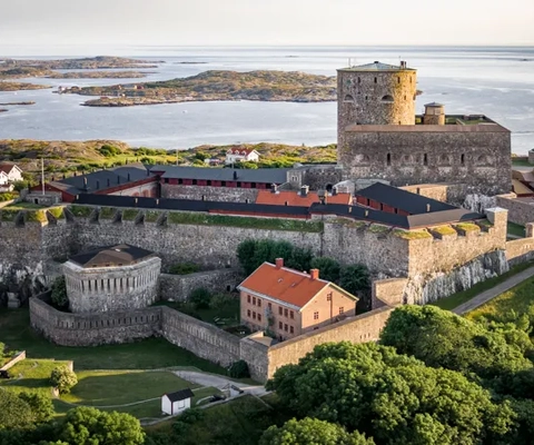 Flygvy över Marstrand