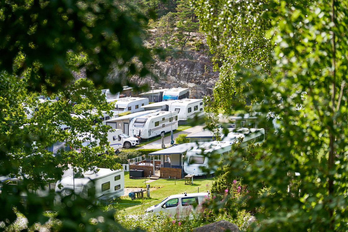 Husvagnar på campingplats
