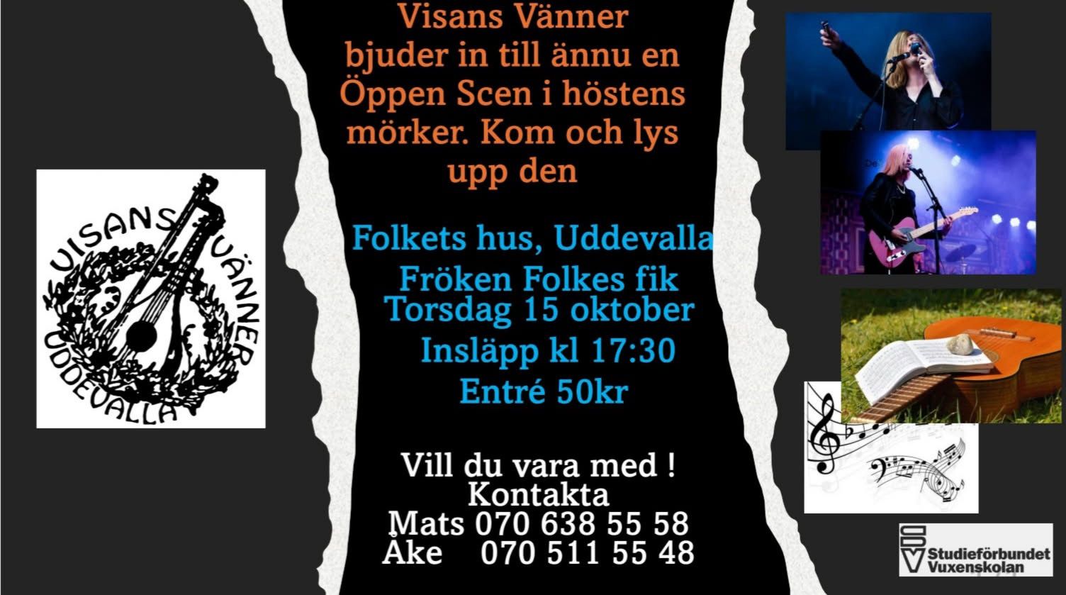 Öppen scen med Visans Vänner