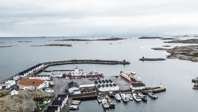 Drönarbild över Vrångö