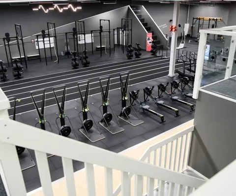 Överblick över Friskis och Svettis gym