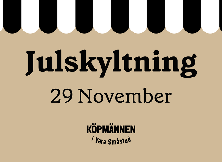Julskyltning med julmarknad