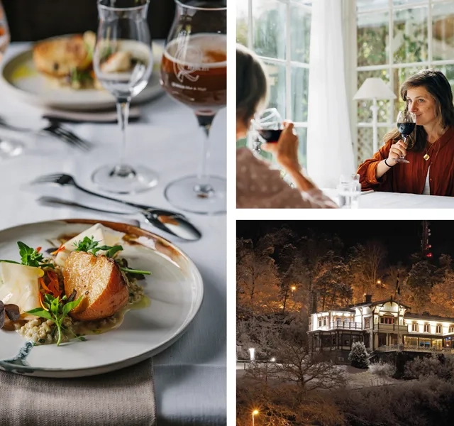 Vinterpaket med god mat kollage