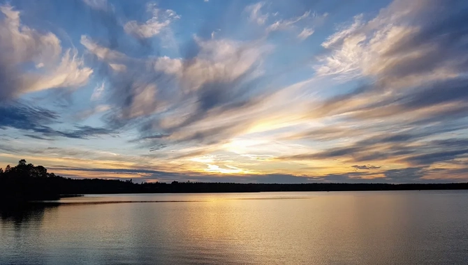 Solnedgång Norra Sämsjön