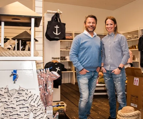 Conny Holmberg, VD och Josefin Göthesson, platschef på Lyckans Slip.