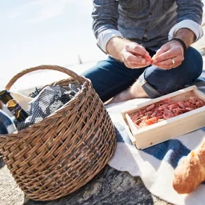 Picknick med räkor