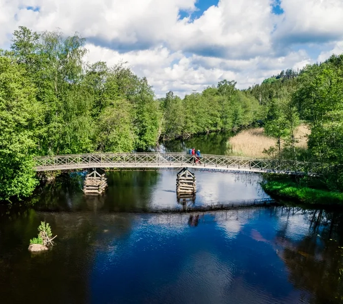 Vandrare längst med Bohusleden