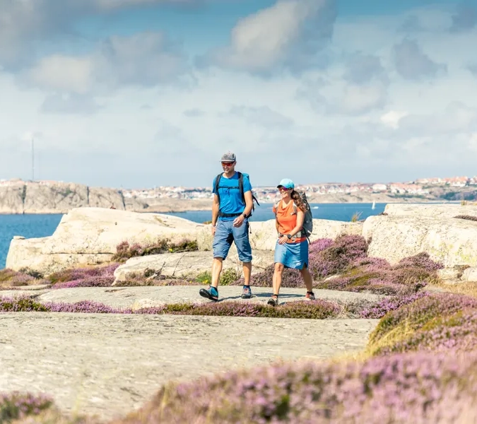 Vandrare på Kuststigen