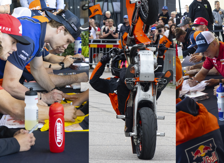 VM Motocross Förfesten på Torp köpcentrum fredag 14 augusti