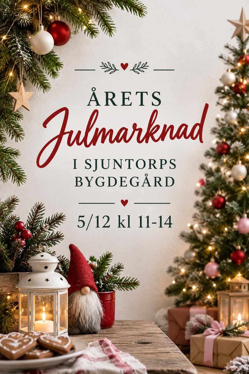 Julmarknad Sjuntorps Bygdegård