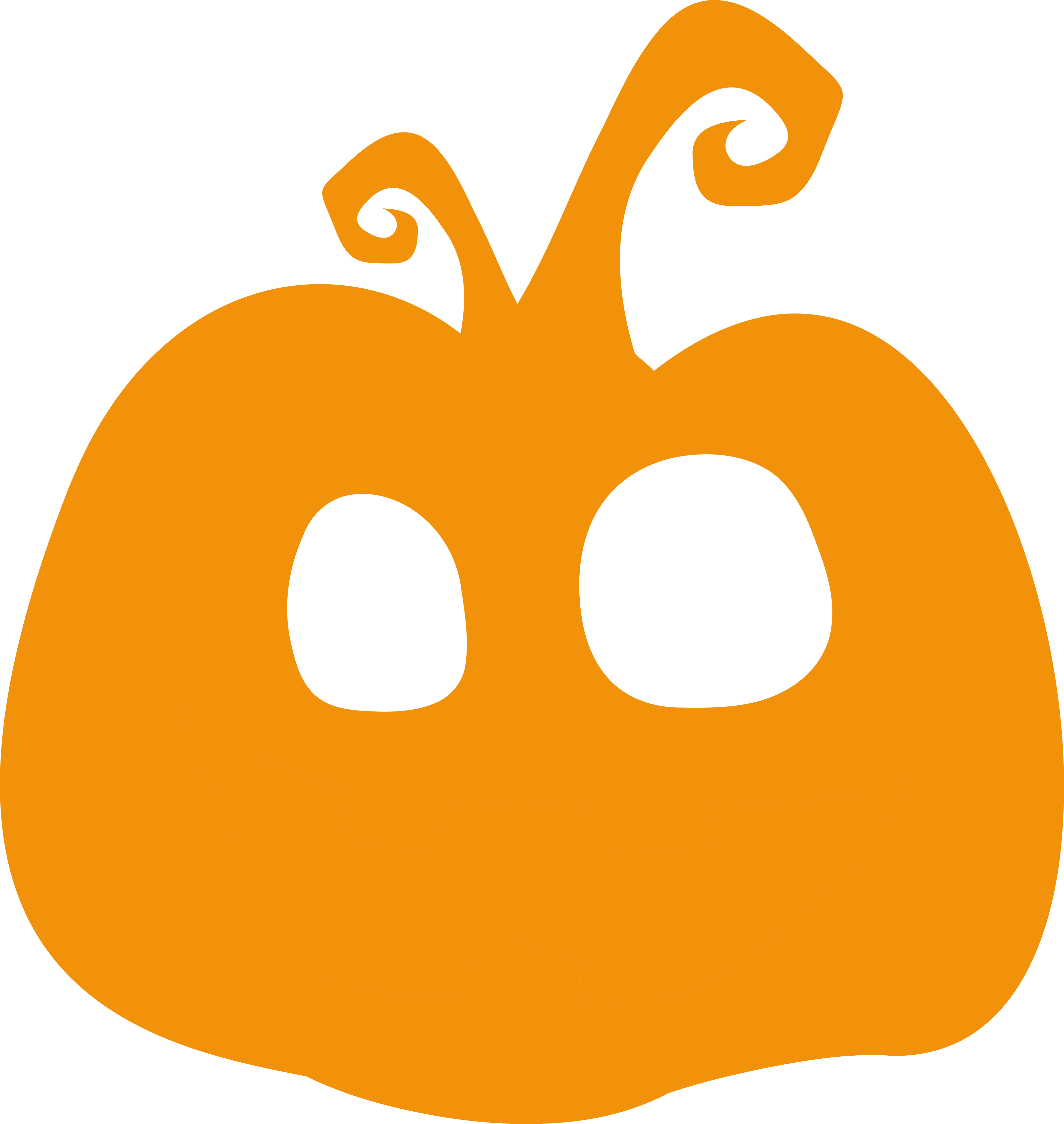 Illustrerad orange pumpa