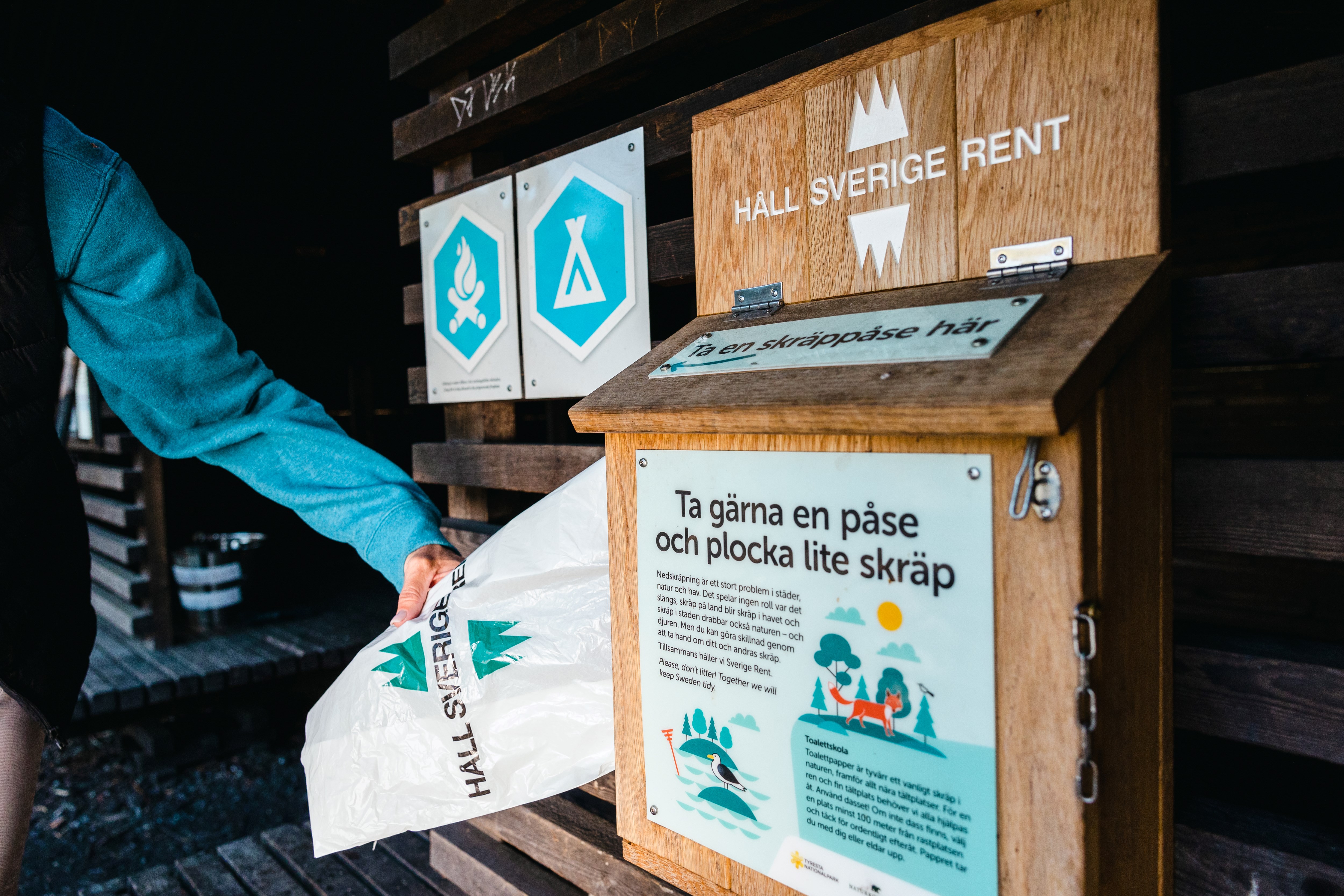 Naturstädning i samarbete med Håll Sverige Rent