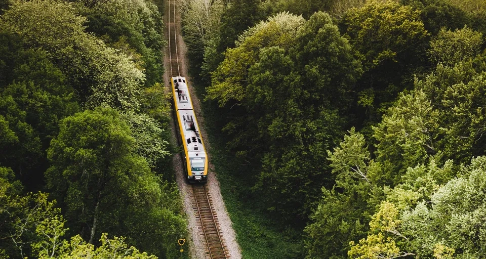 Tåg genom Kinnekulle