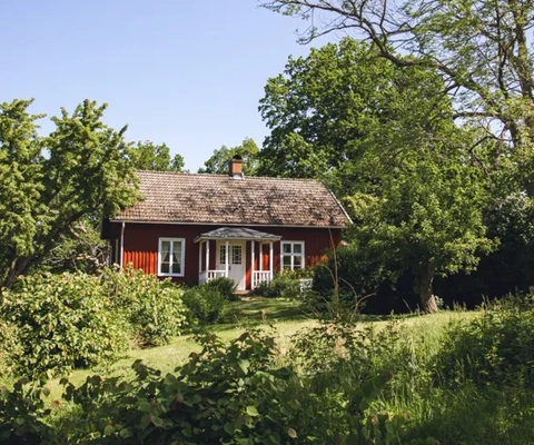 Naturanära boende i skogen.