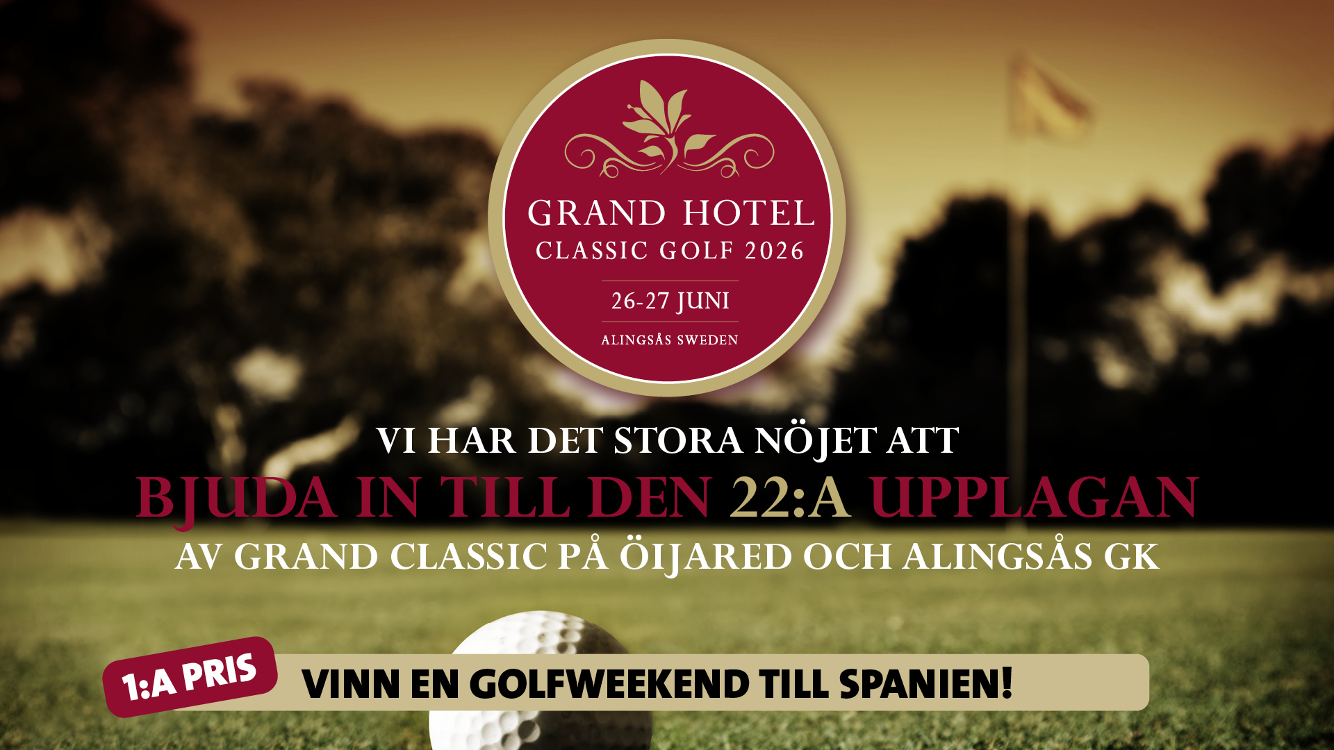 Golftävling - Grand Hotel Classic 2026