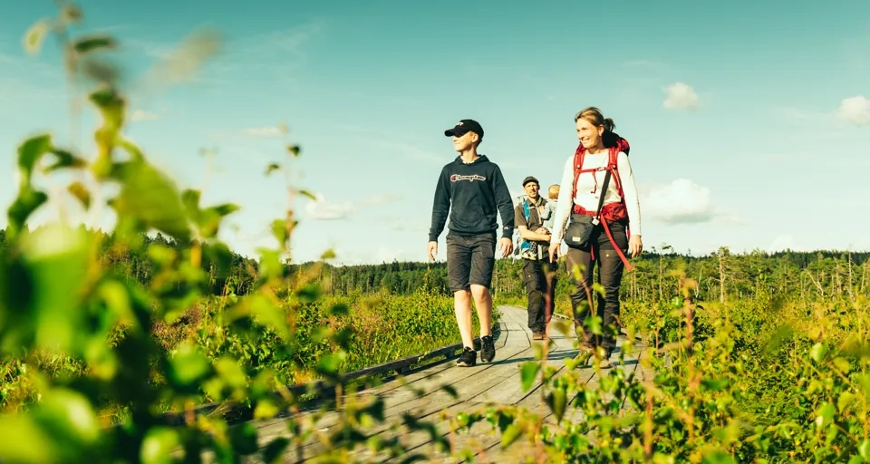 Familj på Vänga Mosse