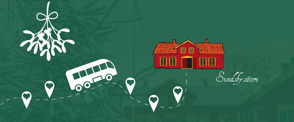 Gratis buss till julmarknaden på Sundsby säteri