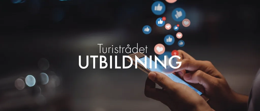 En person som håller en mobiltelefon i handen.