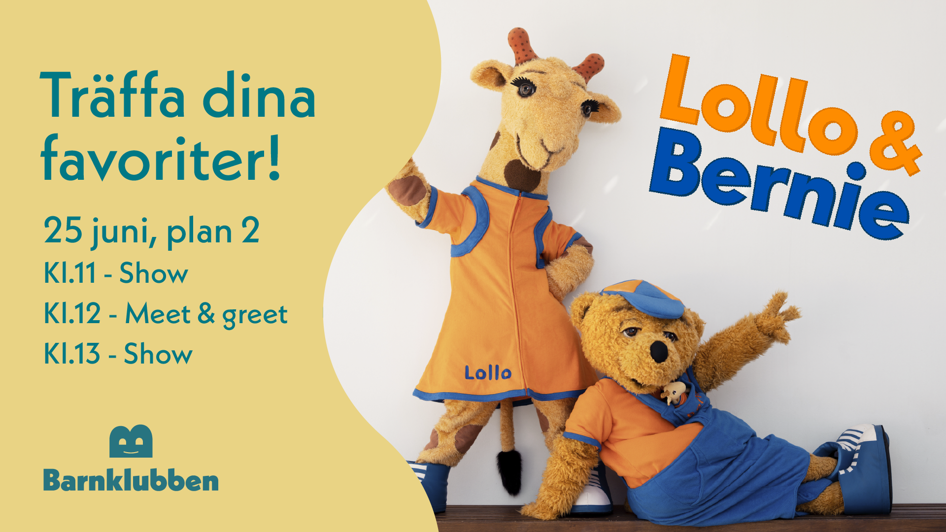 Lollo & Bernie kommer till centret!
