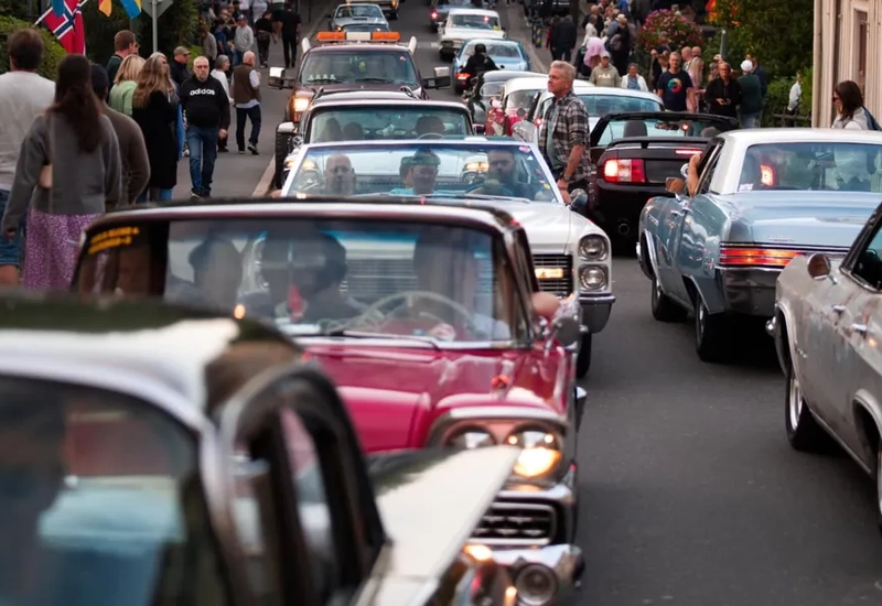 Foto från cruising i Hjo