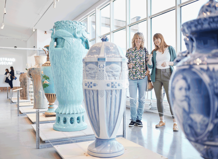Rörstrand museum med besökare