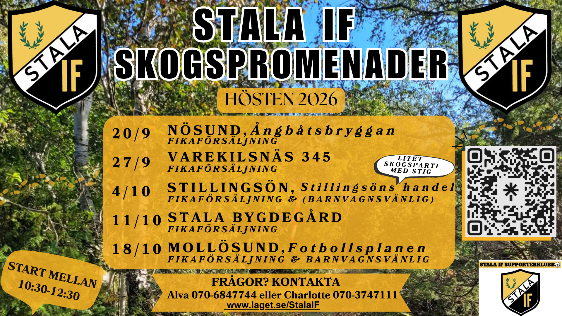 Skogspromenader Stala IF Supporterklubb - Hösten 2026 