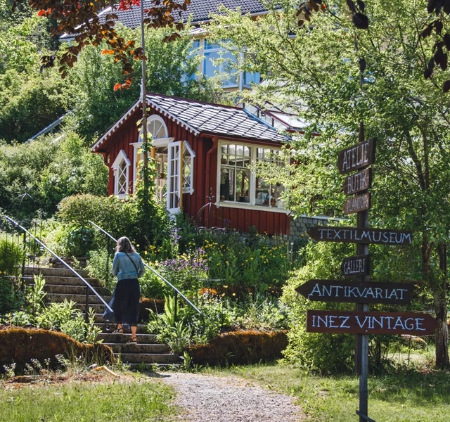 Besöksträdgård i Dalsland.