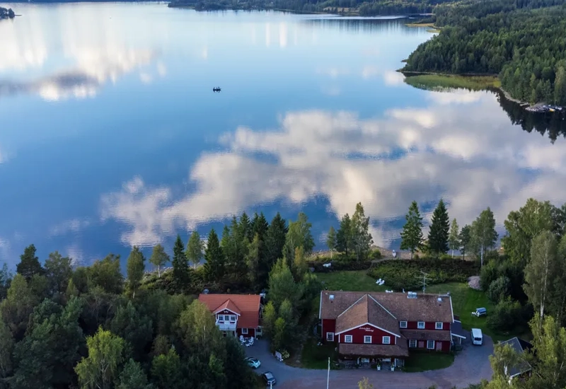 Vy över sjön Edslan