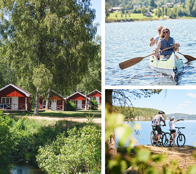 Camping in Dalsland kollage.