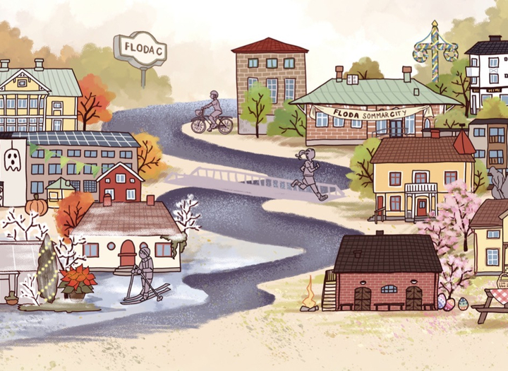 Bild över Floda Centrum