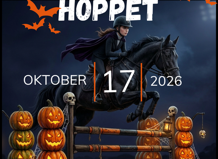 Halloweenhoppet 2026 på LYRF lördagen den 17 oktober
