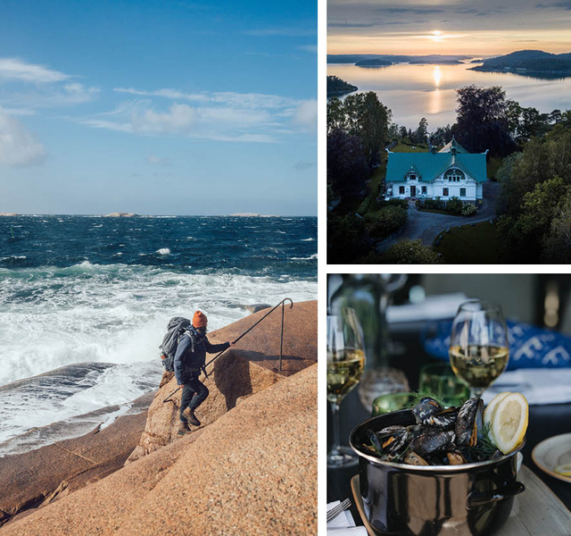 vandringspaket kust kollage