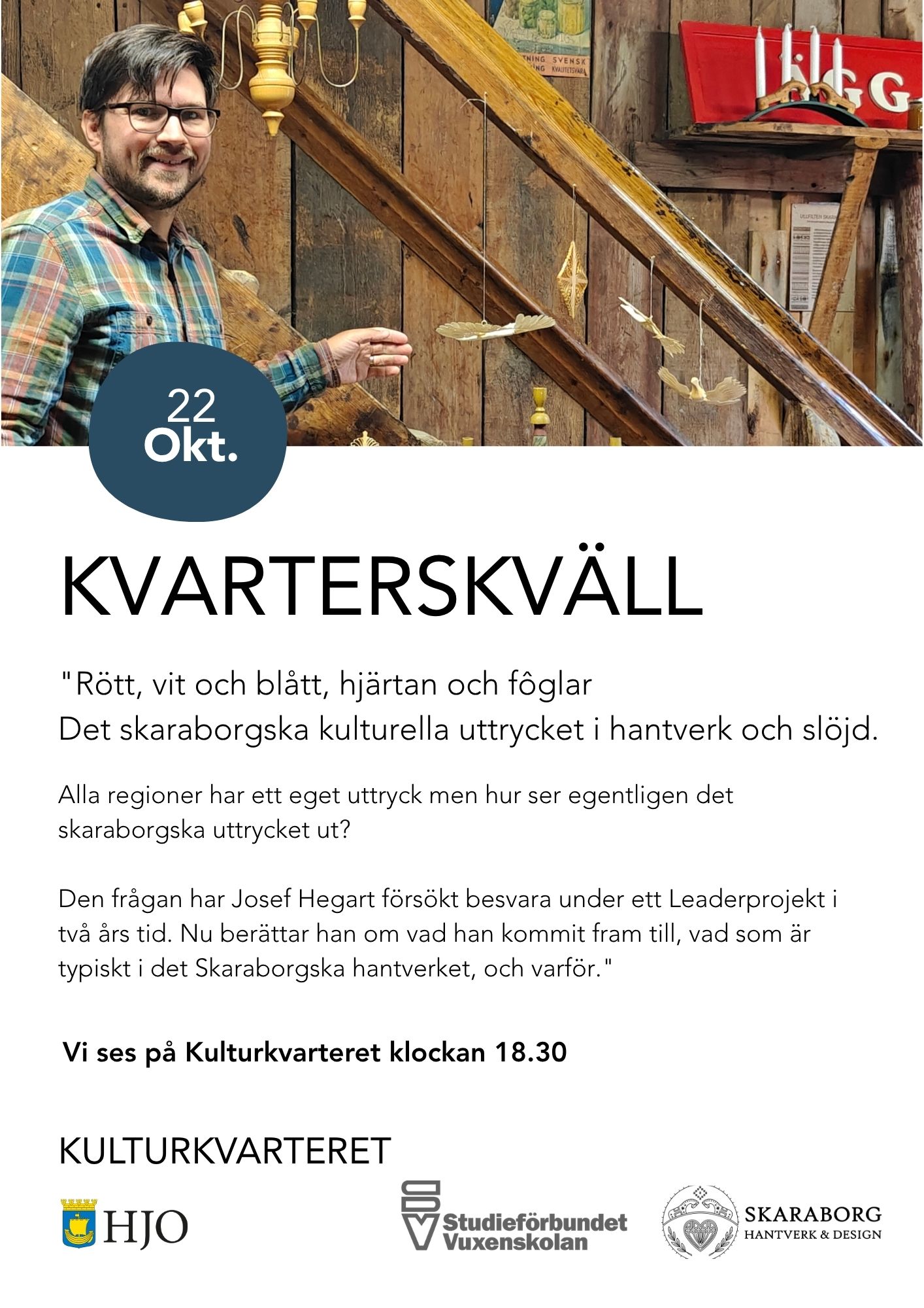 Kvarterskväll: Rött, vit och blått, hjärtan och fôglar