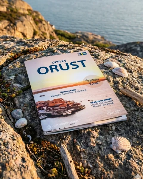 Ett magasin som ligger på en sten intill havet.