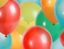 Ballonger i olika färger.