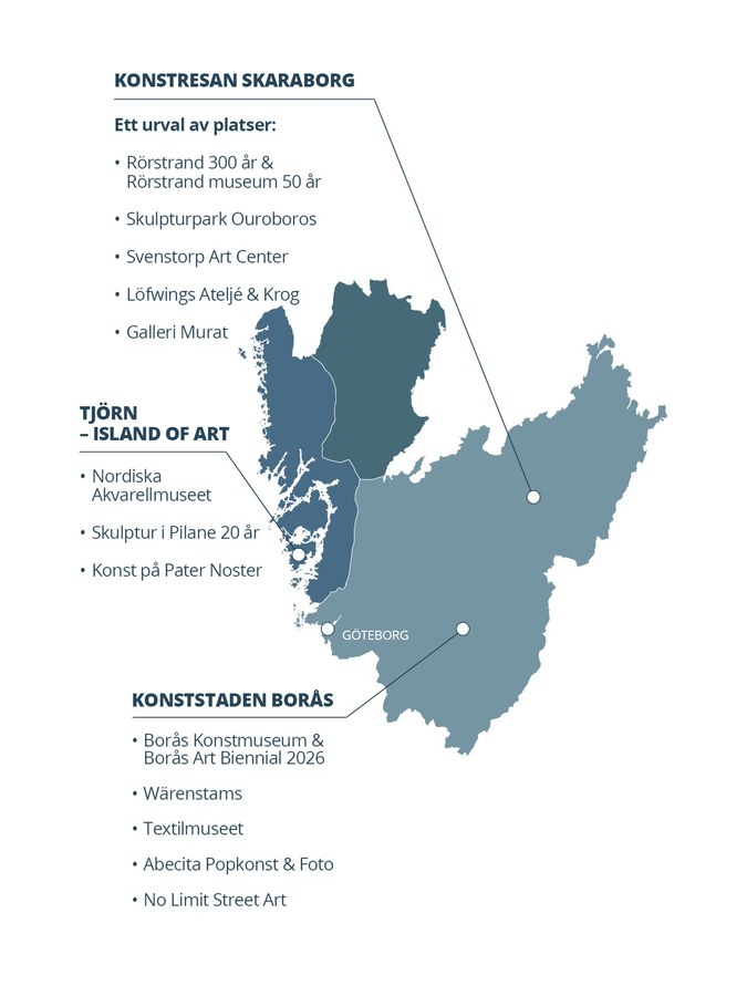 Karta konst och kultur Västsverige 2026