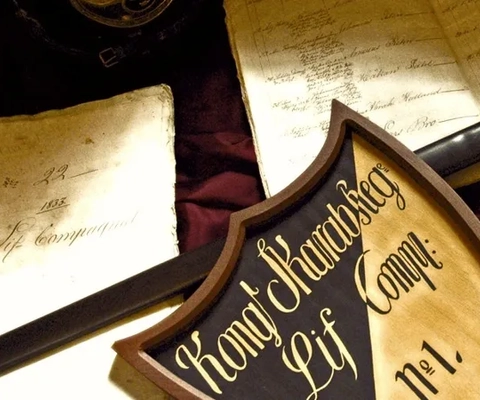 Böcker och interiör från Gamla biblioteket, forskaravdelningen.