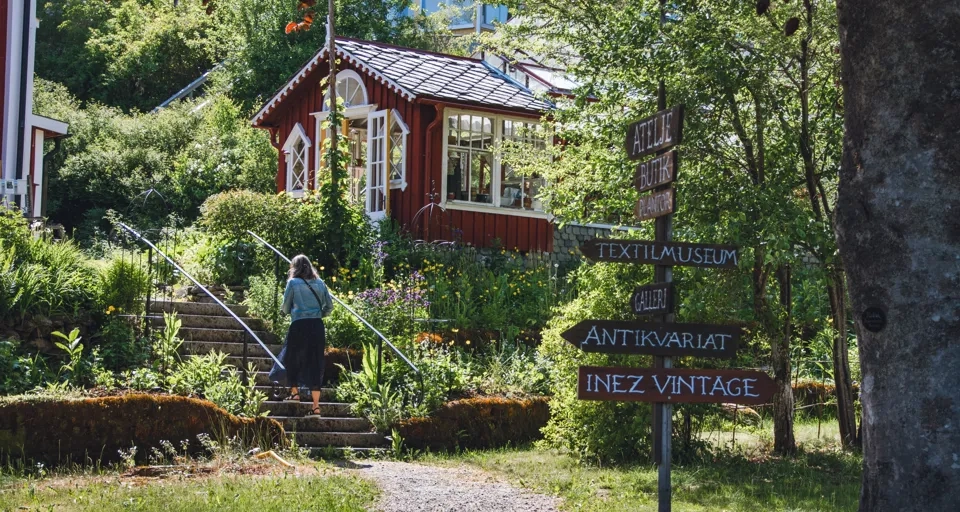 Besöksträdgård i Dalsland.
