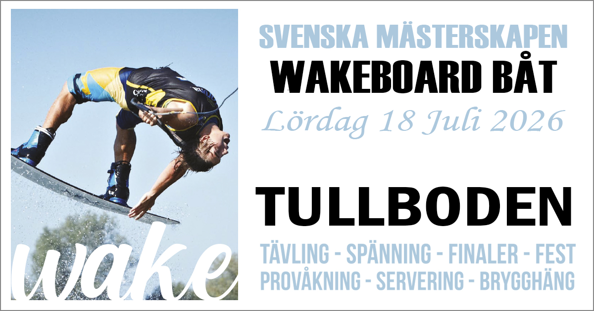 Wakeboard-SM efter båt