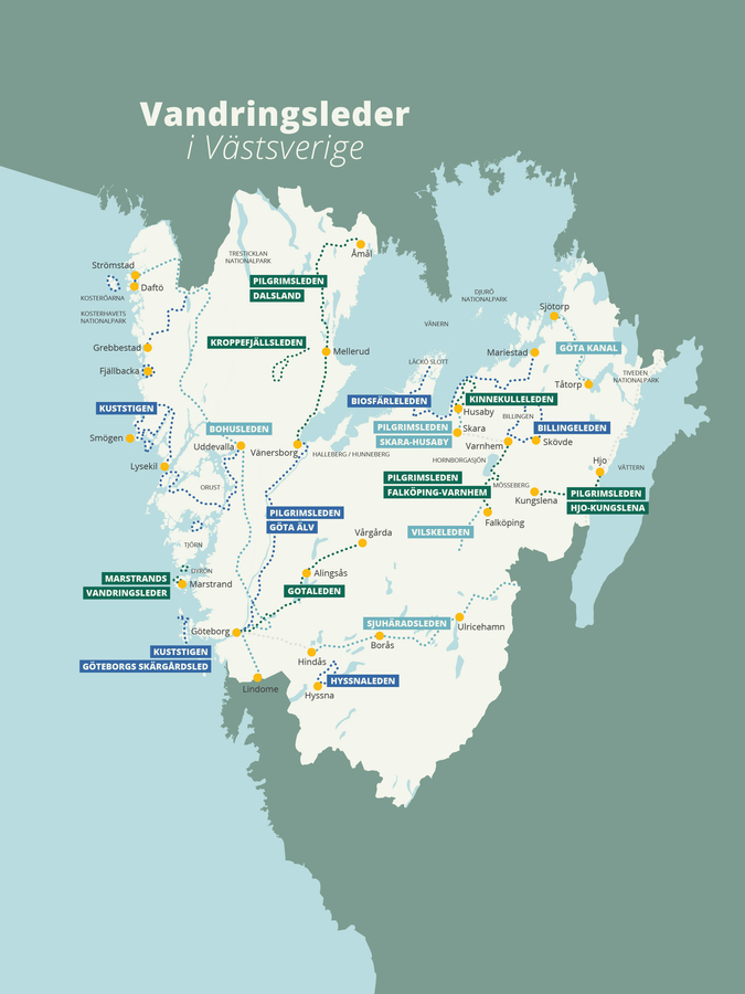 Vandringsleder i Västsverige