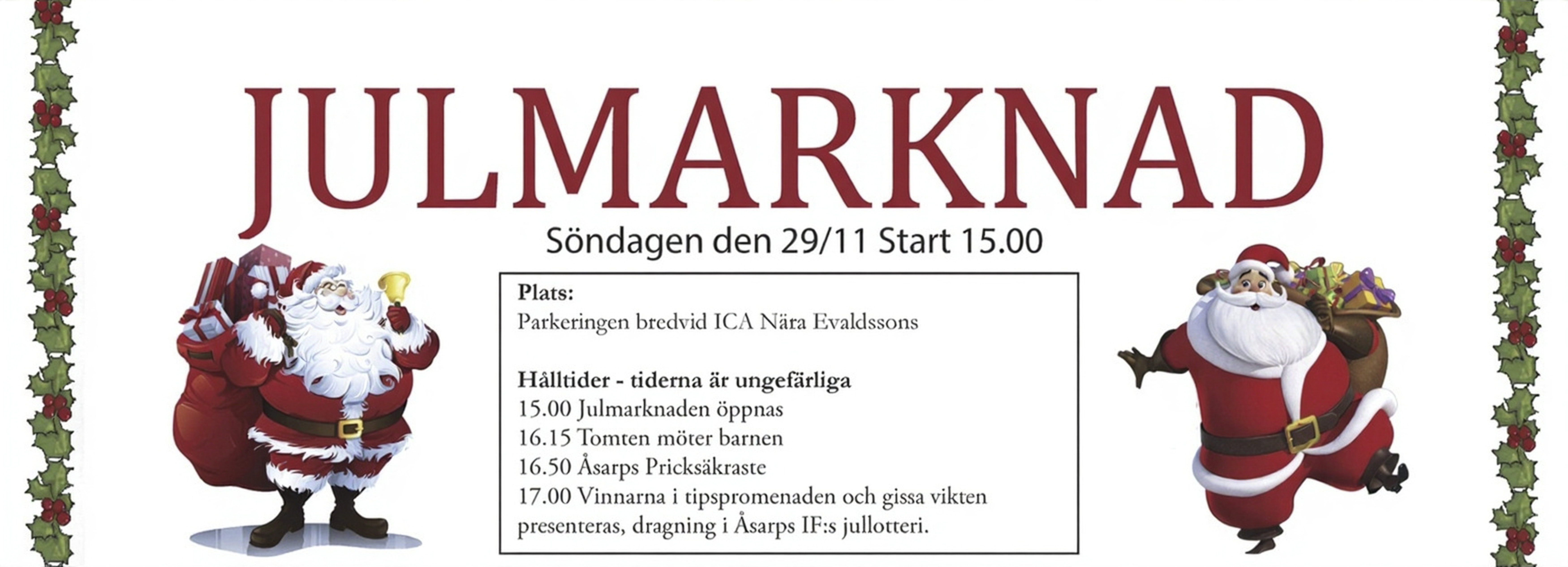 Julmarknad i Åsarp