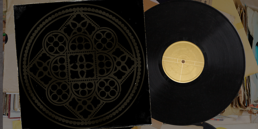 Skivkonvolut med LP -skiva