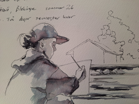 Urban Sketching i Stadsparken