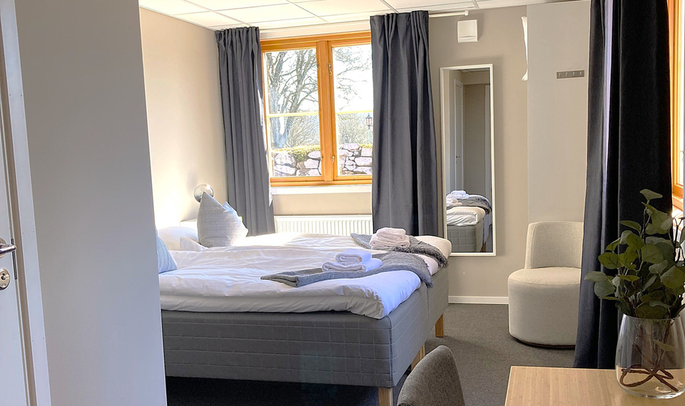 Sovrum på Morlanda Bed and Breakfast