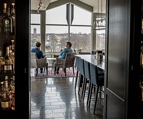 Interiörbild från restaurangen på Albert Kök och Hotell