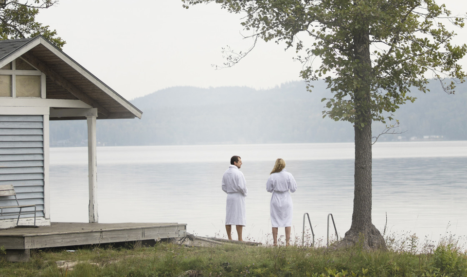 Bad på Baldersnäs Herrgård.