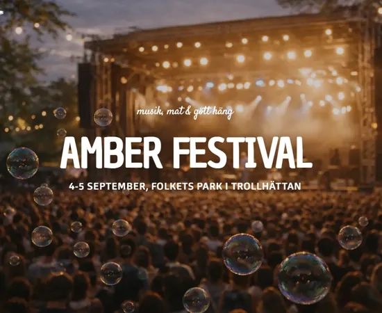 En bild av en konsert med bubblor som svävar i luften.