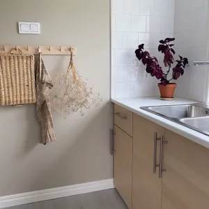 Kök i renoverat gästhus