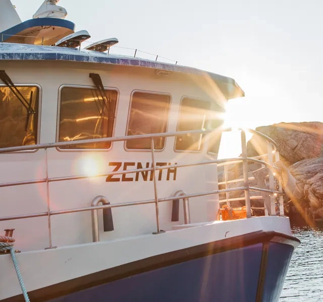 Restaurang i skärgårdsmiljö.