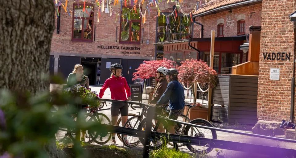 Vänner som umgås i bruksmiljö.